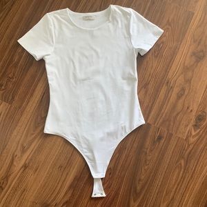 Babaton White Bodysuit - Size L